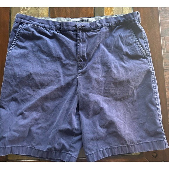 Tommy Hilfiger Men’s Chino Navy Blue‎ Shorts Size 42 Flat Front - Picture 1 of 4